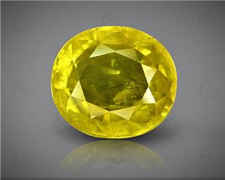 Natural Heated & Treated Yellow Sapphire Certified 4.07 carats (DIN 84659 )